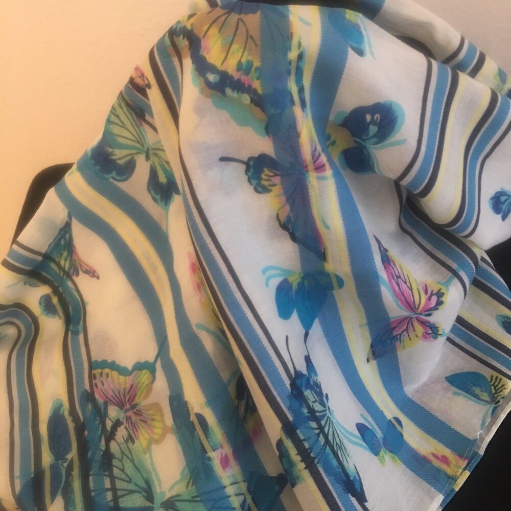 New Talbot's Butterfly Shawl/Scarf - Beautiful Gift or Addition to Your Closet
